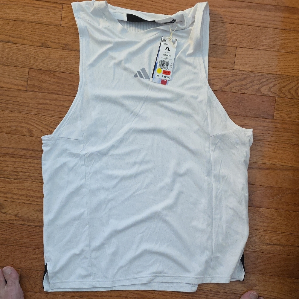 adidas White Tank Top